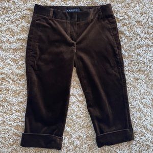 Theory Velvet Capri Pants Size 00
